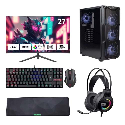 LANSMAN GAMING PC INTEL i7-12700KF/32 GB DDR5 RAM/512 GB NVME SSD/RTX 5060/650W 80+/27