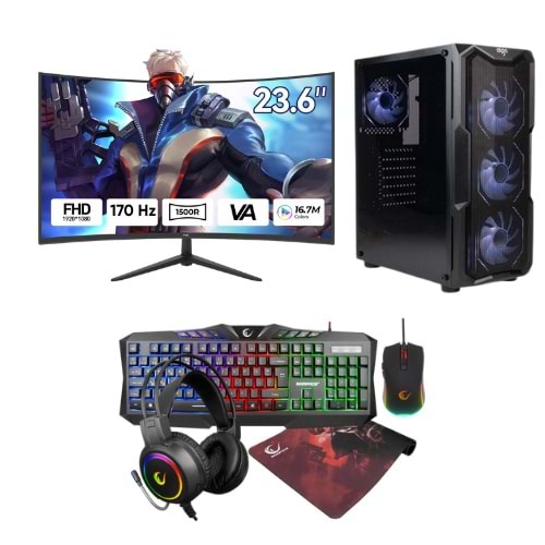 LANSMAN GAMING PC INTEL İ5-1440F / 16 GB DDR5 RAM / 512 GB NVME SSD / RTX 4070 12 GB / 24