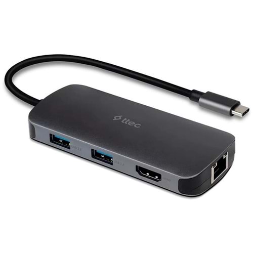 TTEC 2US03 TYPE-C HUB TO 4K HDMI USB LAN SD