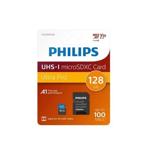 PHILIPS ULTRA PRO 128GB MICRO SDXC 100MB/S HAFIZA KARTI