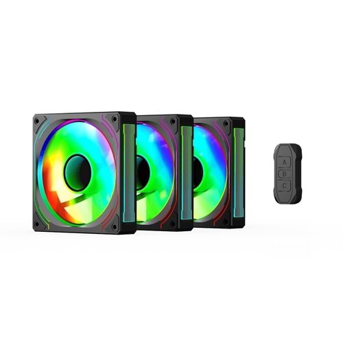 GamePower Glacia 120 Infinity ARGB 3`Lü Fan Seti + Hub Kit