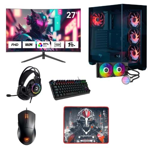 LANSMAN GAMING BUNDLE AMD RYZEN5-9600X 32 GB DDR5 RAM 12 GB RTX 5070 1TB SSD 750W