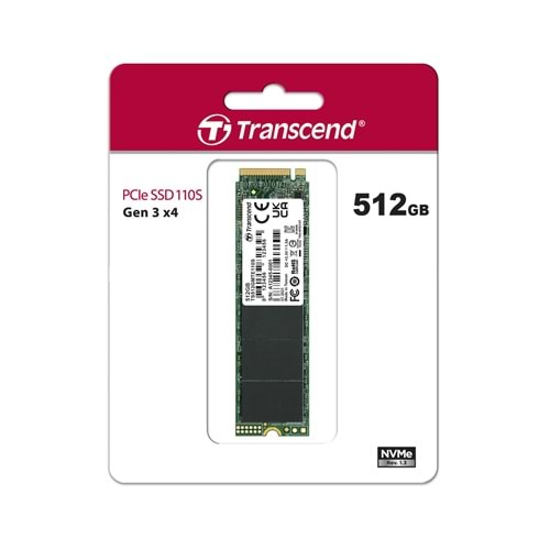 TRANSCEND 110S 512GB M.2 NVMe GEN3 x4 SSD