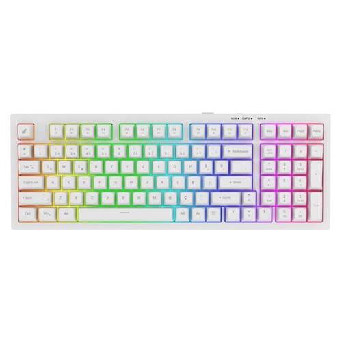 HAWK HK210W MEMBRANE RGB TYPE-C KABLOLU GAMING KLAVYE