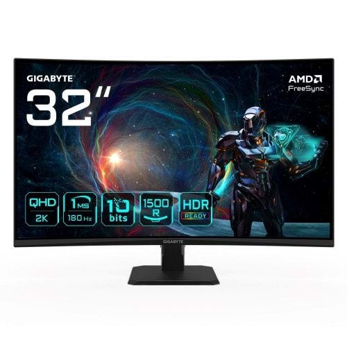 31.5 GIGABYTE GS32QCA 1MS 170 HZ 2K KAVİSLİ GAMING MONITOR