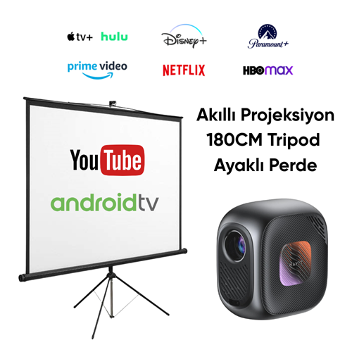 Havit Akıllı Prokeksiyon ve Tripod Ayaklı 180CM Perde Set