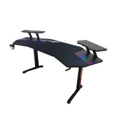 ADAX Phantom X Black The Ultimate Flagship Desk with Bold Design & Maximum Features - Gaming Desk