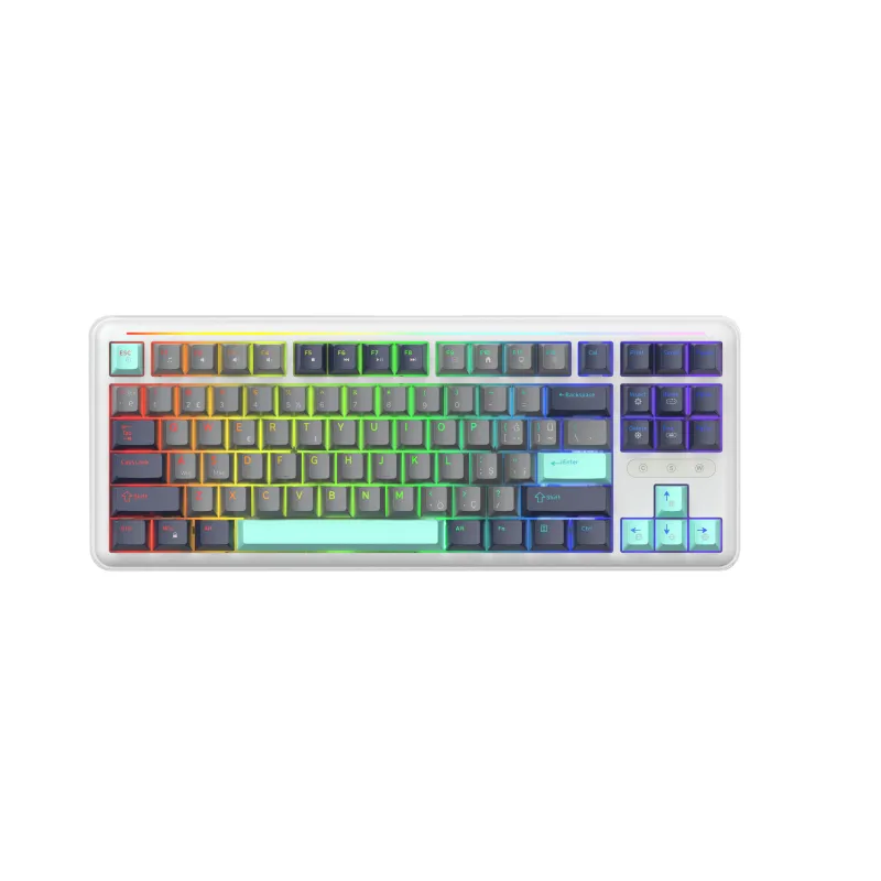 GAMEPOWER Zoom Hot Swap RGB Kablolu Mekanik Beyaz Gaming Klavye
