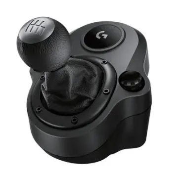 LOGITECH G Driving Force Vites, G29/G920/G923 için, Geri Vitesli ve 6 Konumlu "H" Düzeninde Vites, Çelik ve Deri Yapı, Siyah