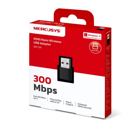 MERCUSYS MA12N N300 NANO WIFI USB ADAPTOR