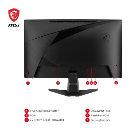 MSI 27 MAG 27C6X CURVED 250Hz VA 1MS ADAPTIVE-SYNC FHD MONITOR