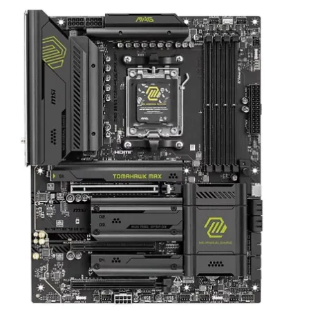 MSI MAG B850 TOMAHAWK MAX WIFI AM5 DDR5 8400MHZ(OC) HDMI 4x M.2 USB 10Gbs 5G LAN WI-FI 7 ATX