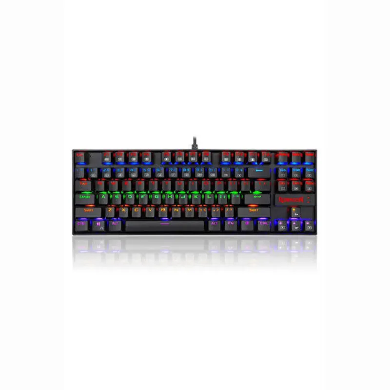 REDRAGON K552-KR Kumara Red Switch Rainbow TKL TR Q Mekanik Siyah Kablolu Gaming Klavye
