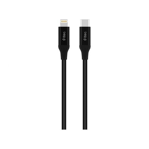TTEC LIGHTNING TO TYPE-C CABLE BLACK