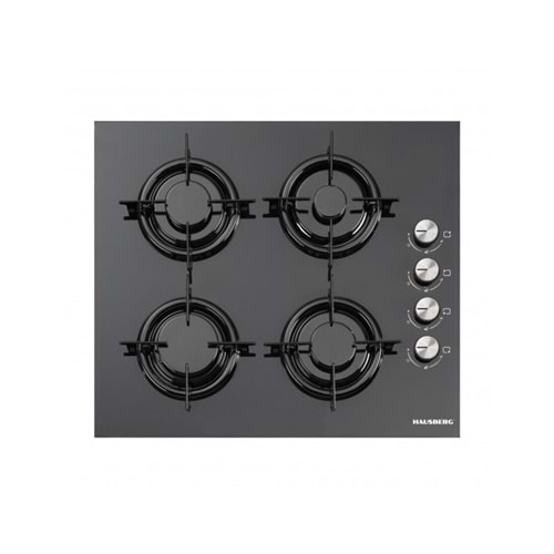 HAUSBERG HB-563 4 LÜ CAM OCAK SİYAH