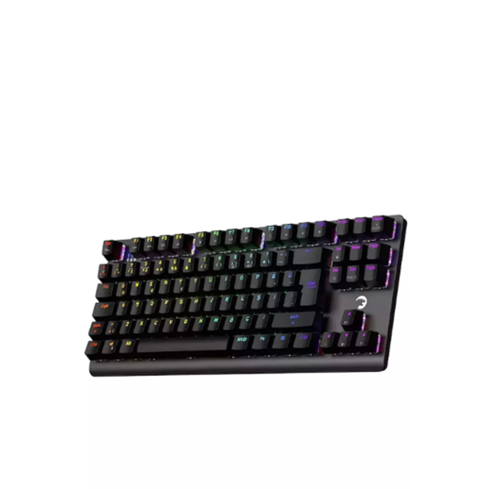 GamePower Eva 7 60M Mekanik Kablolu, 2.4Ghz, Bluetooth 3 Mod Red Switch Türkçe Q 88 Tuş USB RGB Gaming Klavye