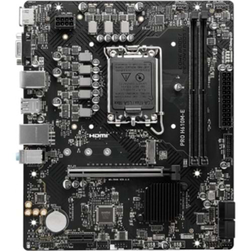 MSI PRO H610M-E 5600 MHZ DDR5 HDMI M.2 1700 PIN