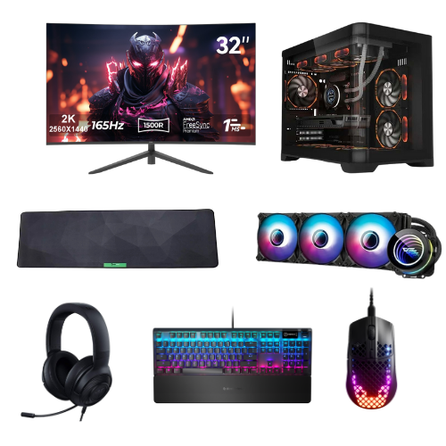 LANSMAN GAMING BUNDLE RYZEN 9-9900X 64 GB DDR5 RAM 16GB RTX5080 2TB SSD 1050W
