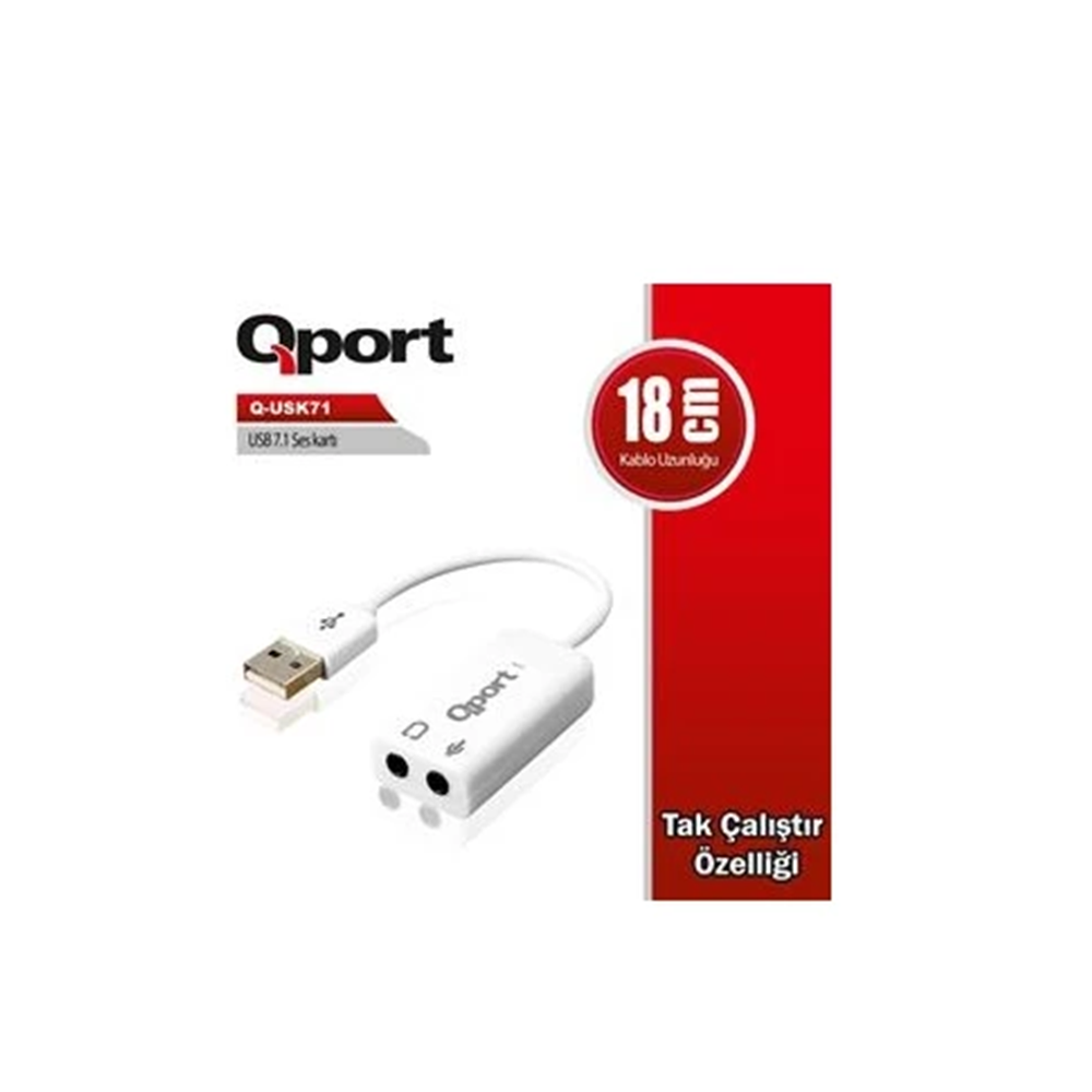 QPORT Q-USK71 USB TO 7.1 SES KARTI