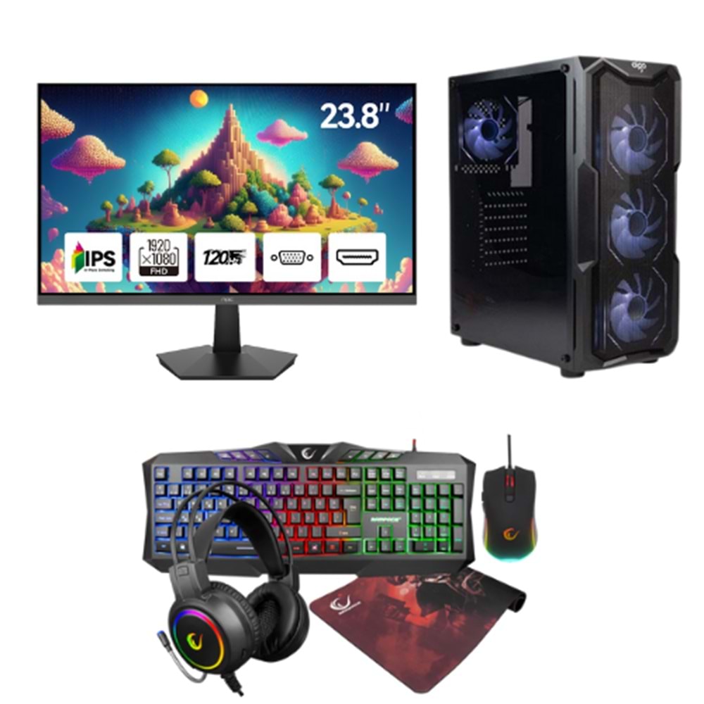 LANSMAN GAMING BUNDLE i3-13100F 16 GB RAM 8 GB RTX3050 512 GB SSD 600W