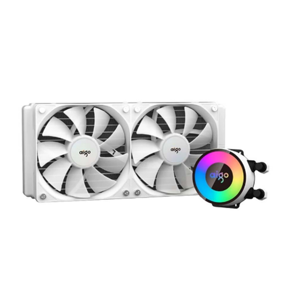 AIGO AP240 ARGB 240MM BEYAZ SIVI SOĞUTMA 1700/AM5