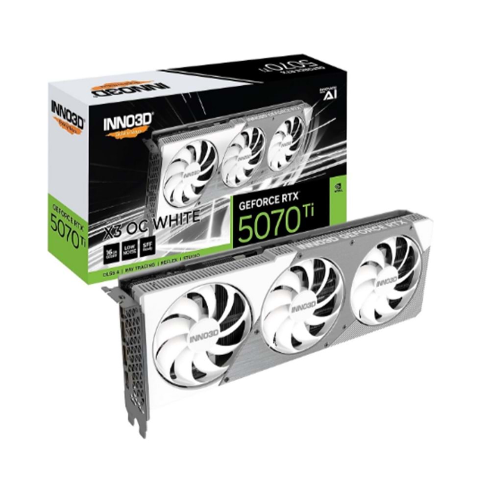 INNO3D RTX5070Ti TWIN x3 OC 16GB WHITE 256Bit GDDR7 EKRAN KARTI
