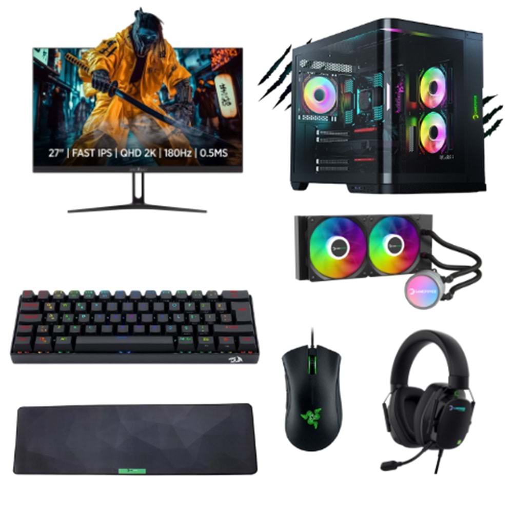 LANSMAN GAMING BUNDLE AMD RYZEN7-9700X 32 GB DDR5 RAM 16GB RTX5070Ti 1TB SSD 850W