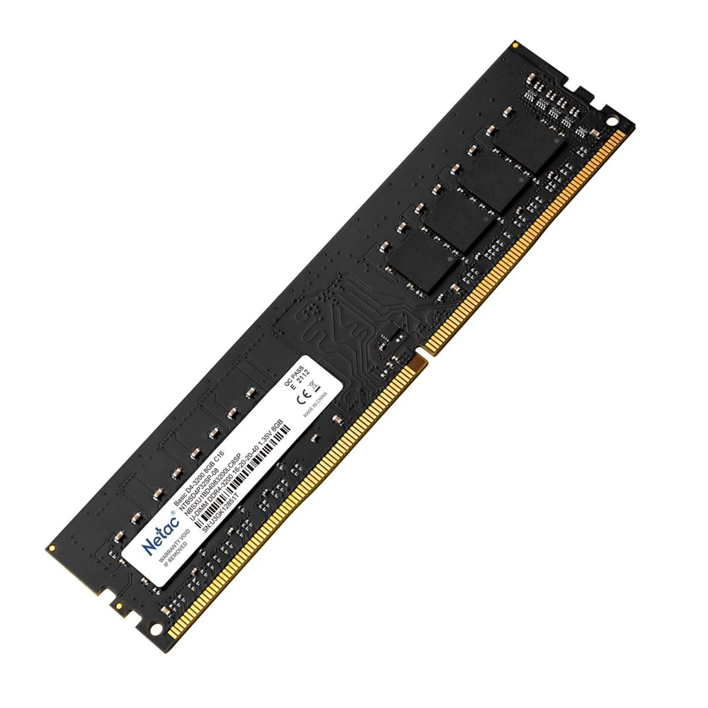 NETAC BASIC 8GB 3200MHz DDR4 PC RAM NTBSD4P32SP-08