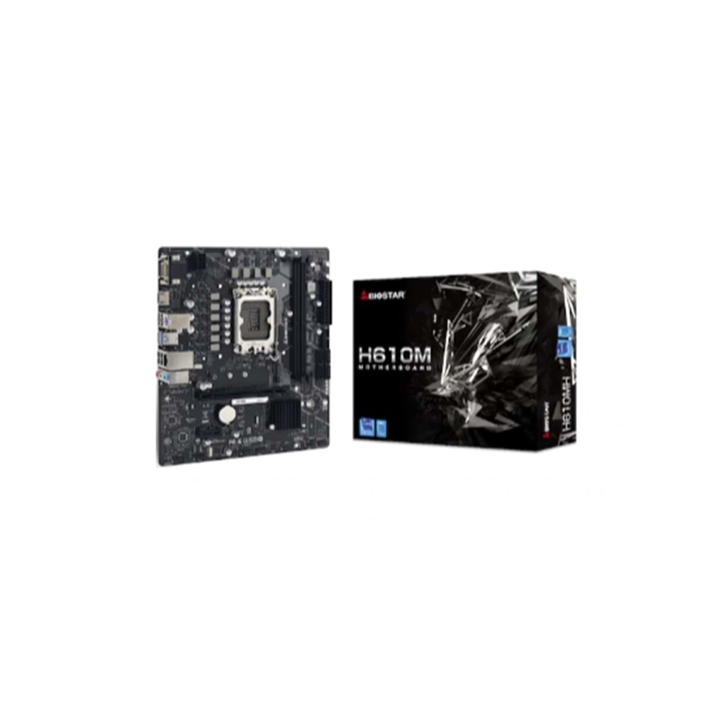 BIOSTAR H610M 2.0 INTEL 1700p DDR4 3200 HDMI VGA M2 mATX