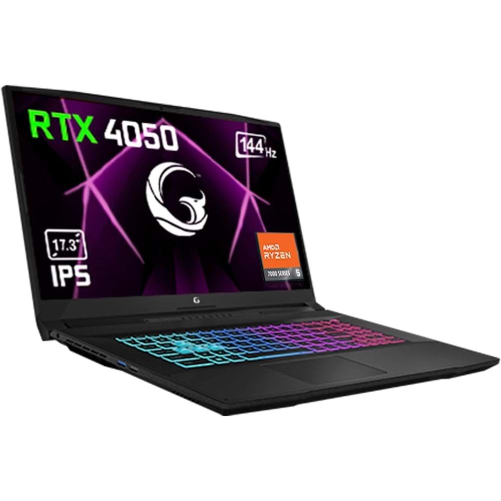 GAME GARAJ SLAYER R5-XL GAMING LAPTOP RYZEN 5-7535HS 16GB RAM 500GB SSD RTX4050 SSD 17.3
