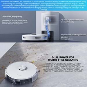 EZVIZ RE4 PLUS ROBOT SÜPÜRGE MOP