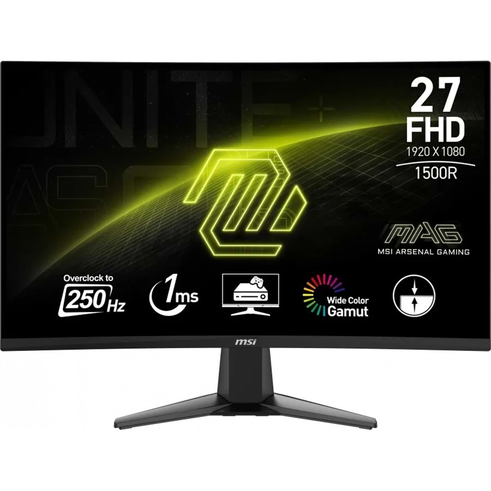 MSI 27 MAG 27C6X CURVED 250Hz VA 1MS ADAPTIVE-SYNC FHD MONITOR