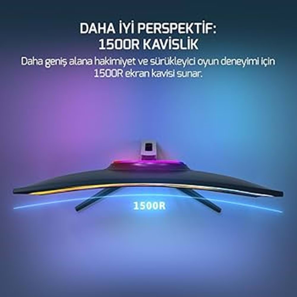 GAMEPOWER 27 VIVID V60 CURVED 0.5 Ms 240 Hz SİYAH MONITOR