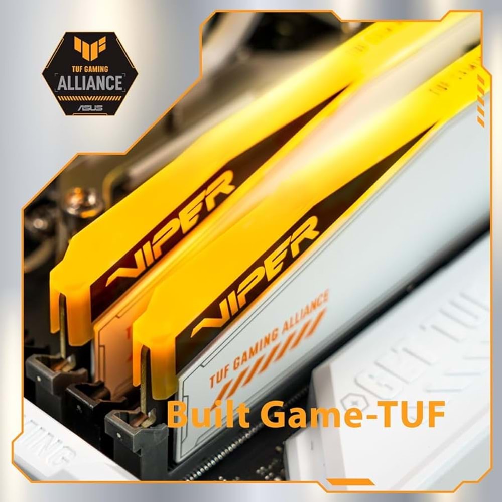 Patrıot Vıper Elıte 5RGB TUF 48GB (2x24GB) DDR5 6000MHZ CL36 GAMING RAM