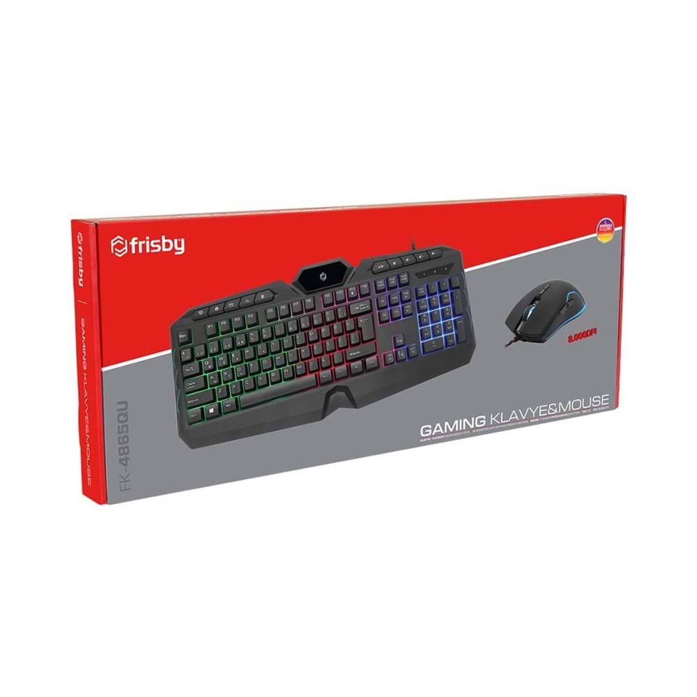 FRISBY FK-4865QU USB RGB Q KLAVYE MOUSE SET