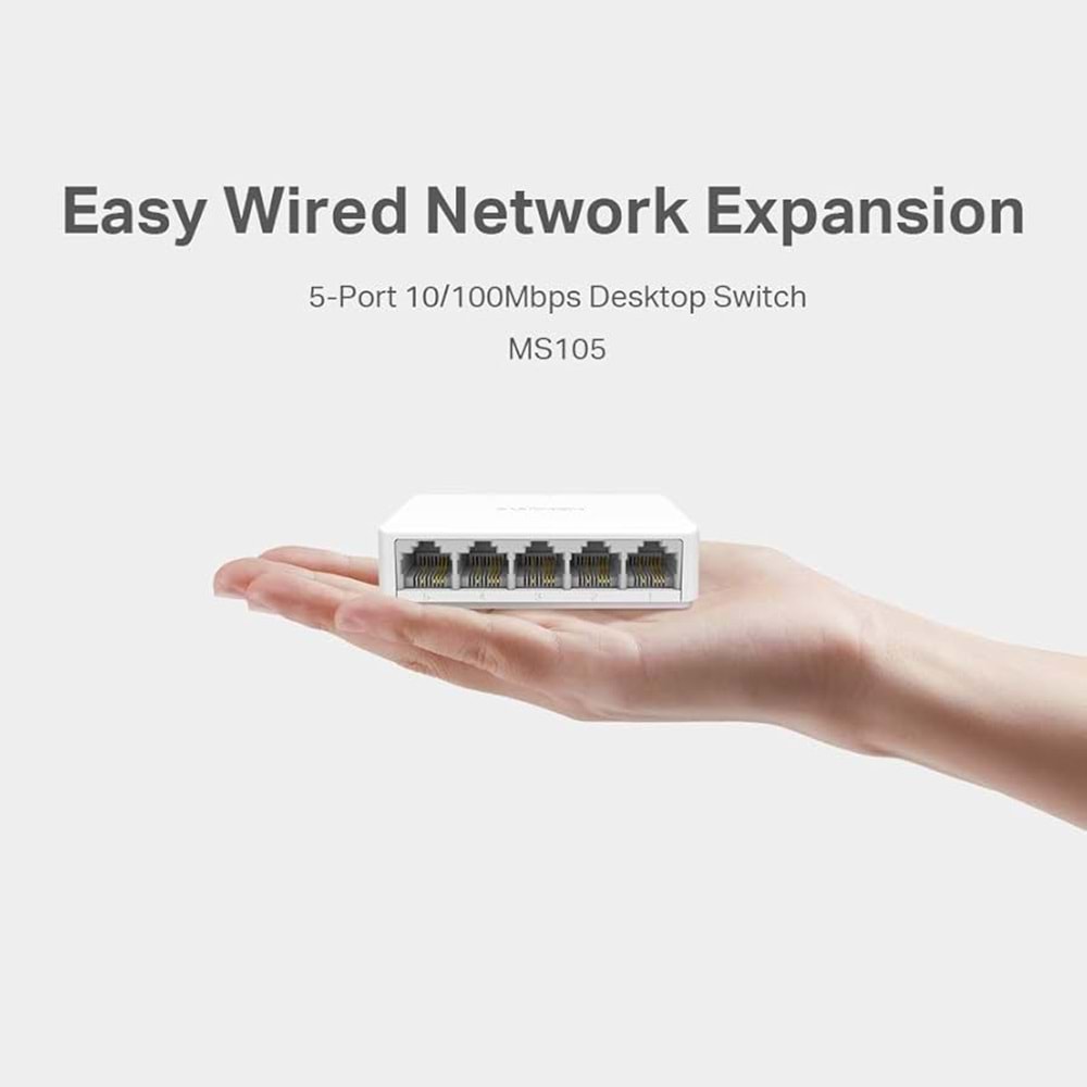 TP-LINK MERCUSYS MS105 5 PORT 10/100MNPS SWITCH