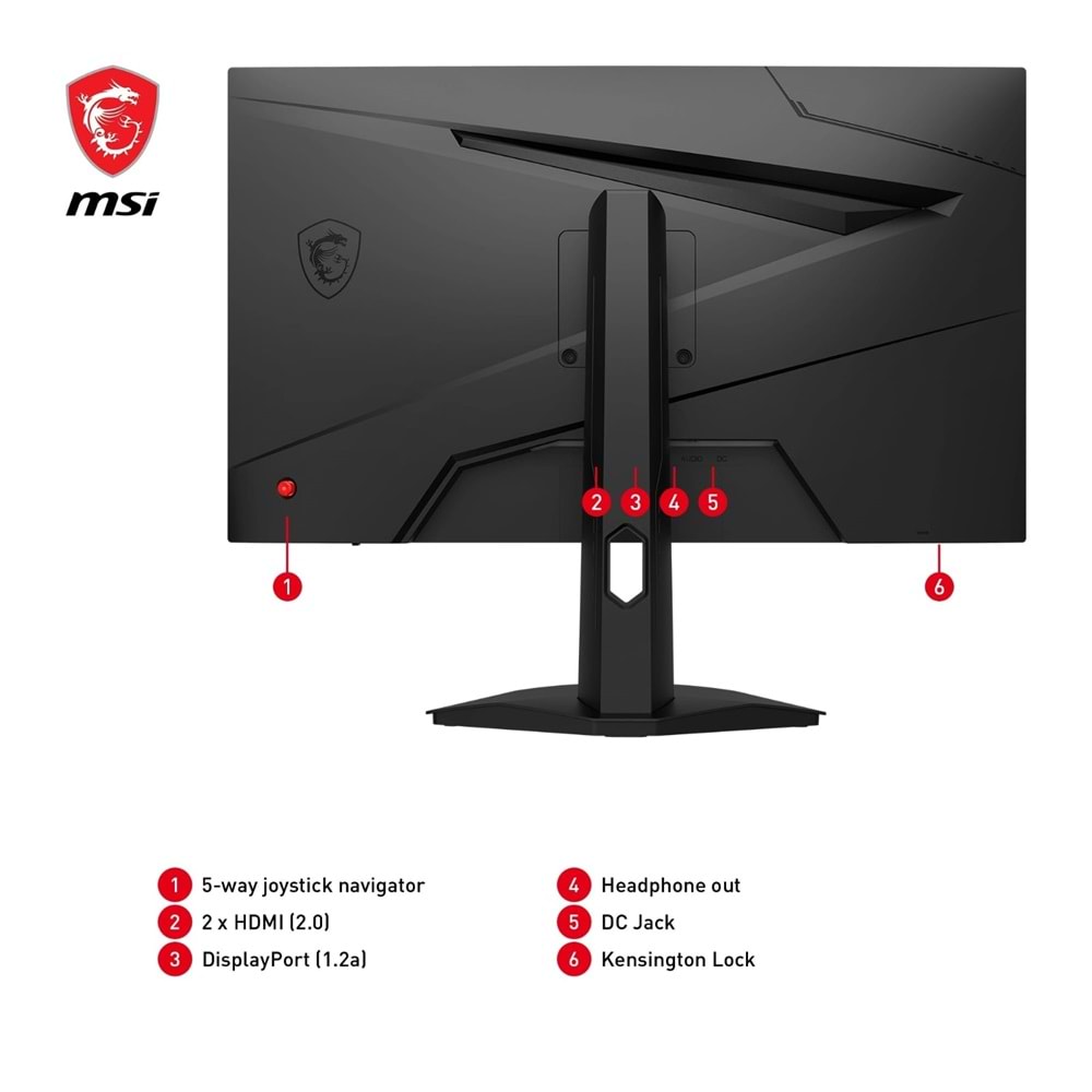 MSI 23.8 G244F E2 1MS 180HZ FHD FLAT RAPID IPS GAMING
