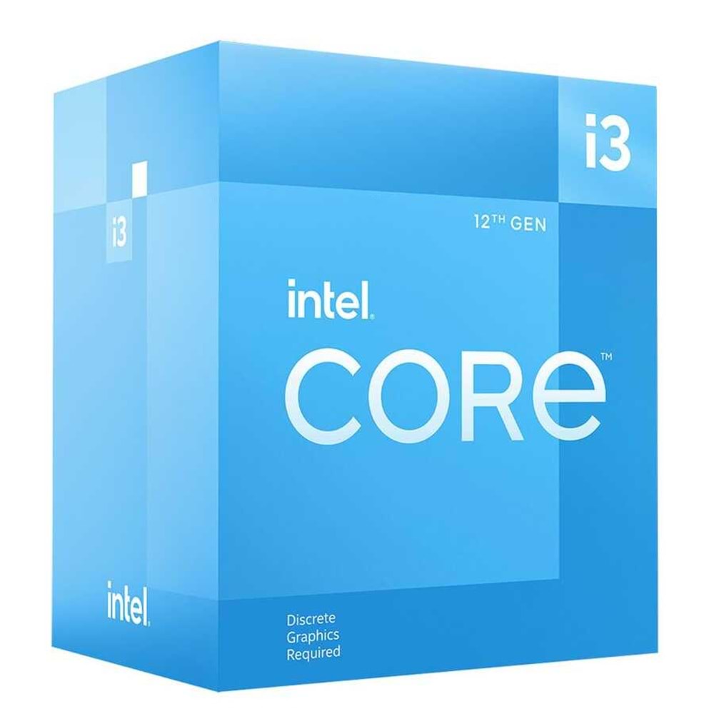 INTEL CORE i3-12100F 3.30 GHZ 12MB 1700P İŞLEMCİ