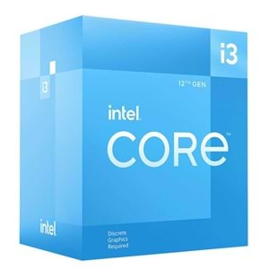 INTEL CORE i3-12100F 3.30 GHZ 12MB 1700P İŞLEMCİ