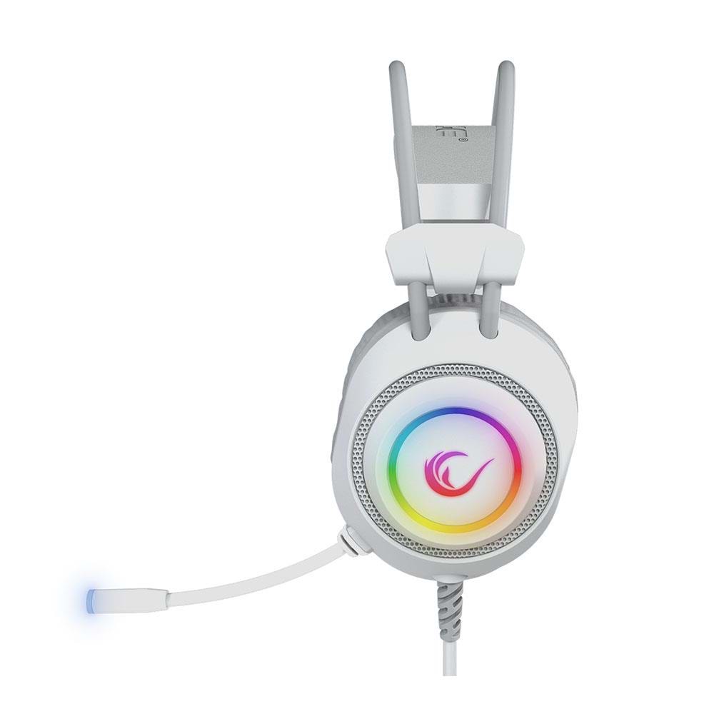 RAMPAGE RM-K19 RAGING PLUS BEYAZ RGB MIKROFONLU GAMING KULAKLIK