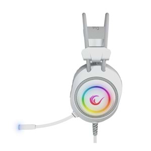 RAMPAGE RM-K19 RAGING PLUS BEYAZ RGB MIKROFONLU GAMING KULAKLIK