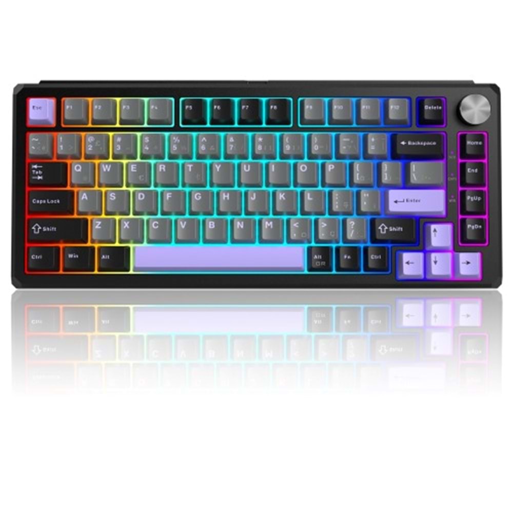 MAGEGEE CAPTAIN75 WIRELESS/BT/KABLOLU RGB HOT SWAP GAMING KLAVYE