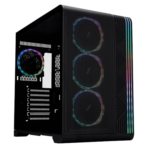 1ST PLAYER VT7 SİYAH 850W 80+ SILVER ATX 3.1 ARGB 4X12CM FAN TEMPERLİ CAM USB 3.0 ATX KASA