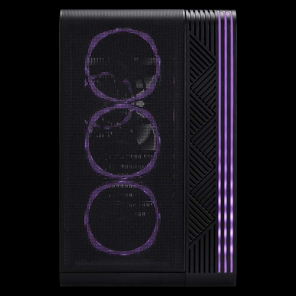 1ST PLAYER VT7 SİYAH 850W 80+ SILVER ATX 3.1 ARGB 4X12CM FAN TEMPERLİ CAM USB 3.0 ATX KASA