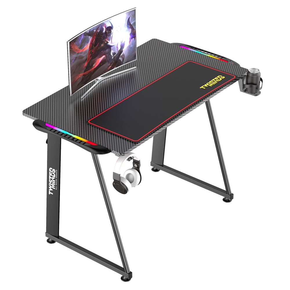 Twisted Minds A Design Karbon Fiber RGB Gaming (Oyuncu) Masası